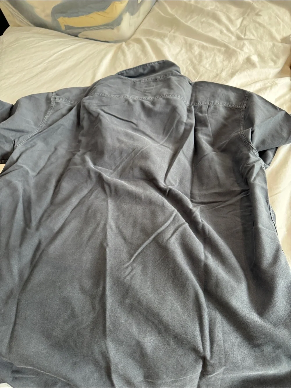 Albam Men's Slate black Lightweight Shirt Jacket short sleeve.100% Cotton